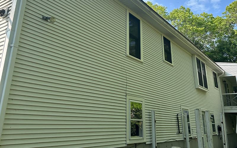 Vinyl siding exterior repaint