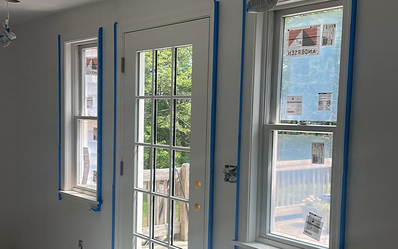 Interior door and window painting